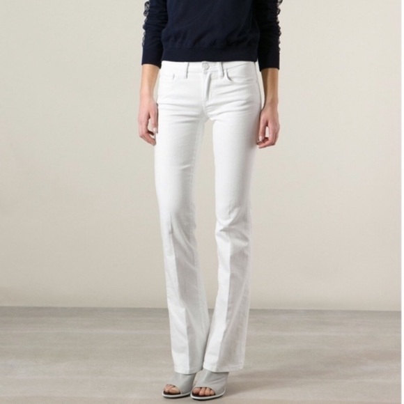 Tory Burch Denim - Tory Burch Classic Boot White Jeans 25 (E1)